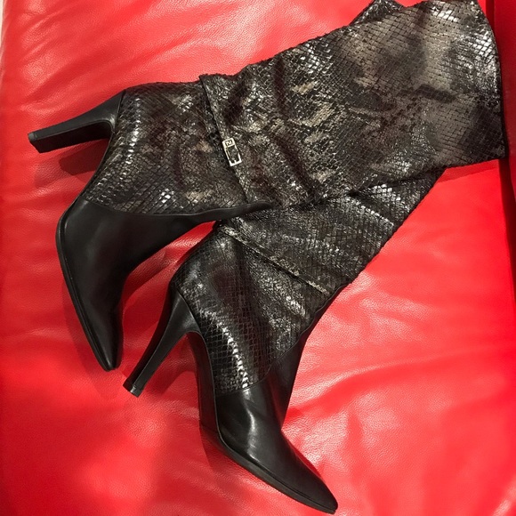 Fendi | Shoes | Fendi Python Snakeskin Boots | Poshmark